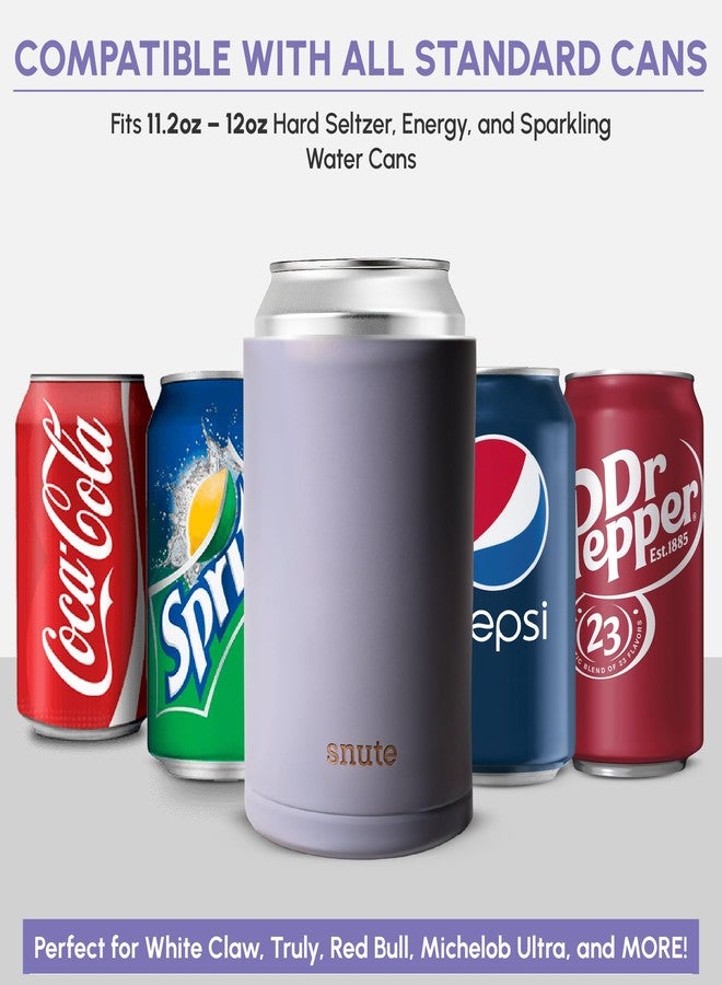 Snute Can Cooler for Beer, Soda, Sparkling Water | Vacuum Insulated Stainless Steel Drink Sleeve Holder for 12oz Can (Fog, Standard) - Image 4